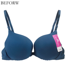 BEFORW New Women Bra Sexy Backless font b Lingerie b font Brassiere White Black Push Up