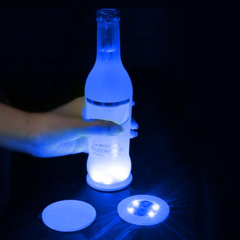 BUDWEISER  LED BOTTLE LIGHT PADS x100 FLASHING OR CONSTANT LIGHT self adhesive 