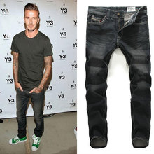 black ripped jeans men 2015 hot mens designer jeans famous brand casual man high quality straight jeans,free shipping