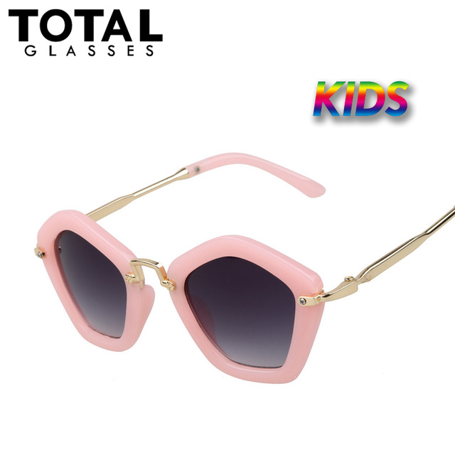 Totalglasses Vintage Детские Солнцезащитные Очки Девушки Hipster Детей Солнцезащитные очки Металла Высокого Качества Очки Марка Дизайнер Óculos