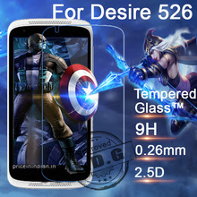 0.26mm 9H Explosion Proof Anti scratch LCD Tempered Glass Film For HTC Desire 526 526G D526H Screen Protector Film