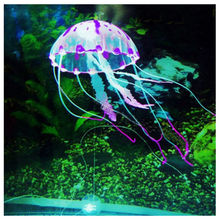 5.5″ Glowing Effect Artificial Jellyfish Fish Tank Aquarium Decoration Ornament