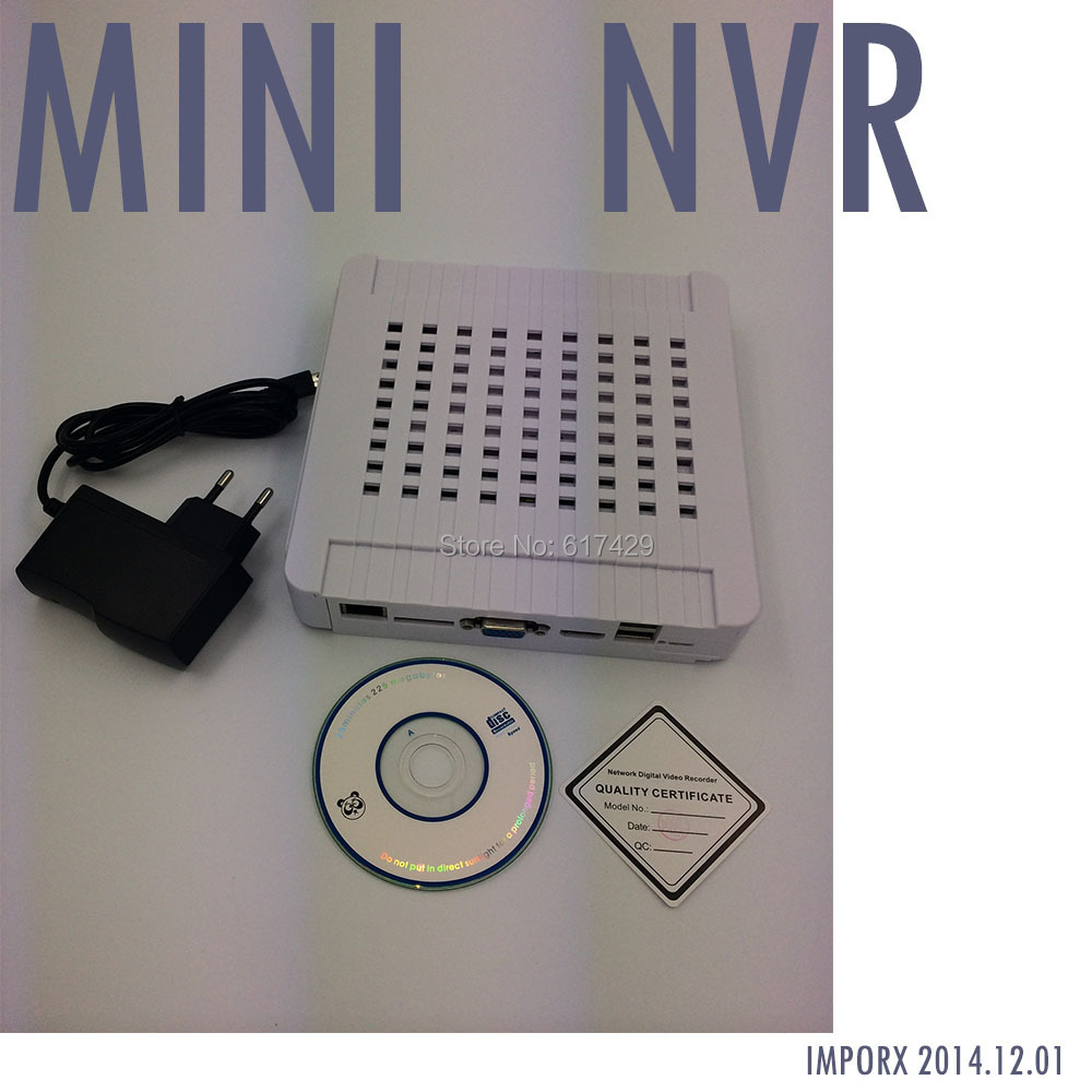 Cheap CCTV mini NVR 4CH 1080P/960P/720P 1HHD port support P2P ONVIF for cctv ip camera