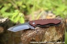 NEWEST DIREWARE Custom Titanium Bearing Flipper Knives D2 Blade Material Micarta Handle Survival Tactical Folding Knife
