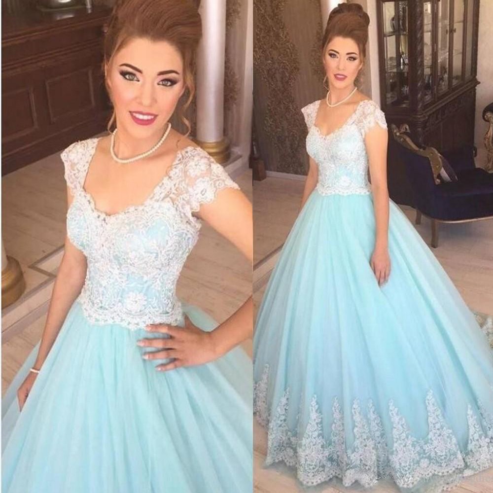 blue gown for bride