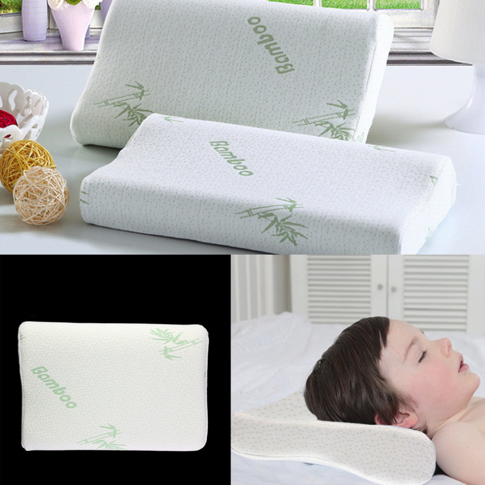 2015 Children Adjustable Bamboo Pillow Slow Rebound Memory Foam Pillow Health Care Contour Memory Foam For Neck Shoulder Support