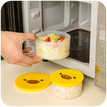 Kawaii 3pcs/set Plastic Lunch Box for Kids S M L Bento Box Microwave Oven Food Container Kitchen Accessories Food Box for School
