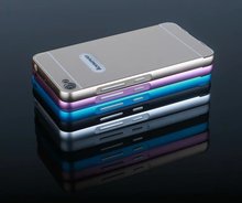 For Lenovo S60 Case Ultra thin Metal Aluminum Frame Plastic back Cover mobile phone Covers Protective