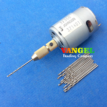 Vangel–vangel–mini pcb taladro prensa herramienta 380 motor 3 V ~ 12 V con bits de 0.8 ~ 1.5 mm