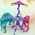 One Set Fashion Doll Furniture toys For Monster High Doll For Barbie Doll Couch Chairs Table