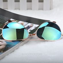 2015 New Fashion sun glasses Goggle AVIATOR Metal Eyewear Bat Mirror UV Protection Multi Color for