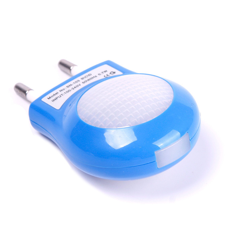 Mini Portable LED 0 7W Night Light Control Auto Sensor Baby Bedroom Lamp White EU Plug