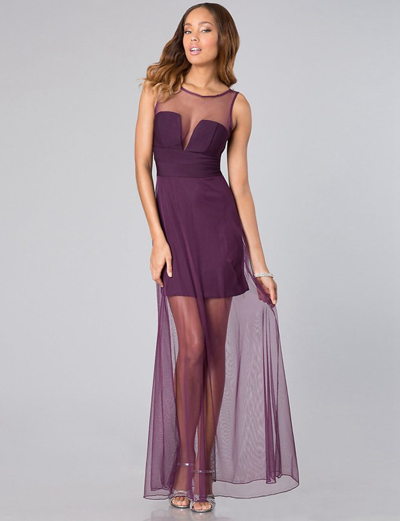 Платья фиолетовое длинное