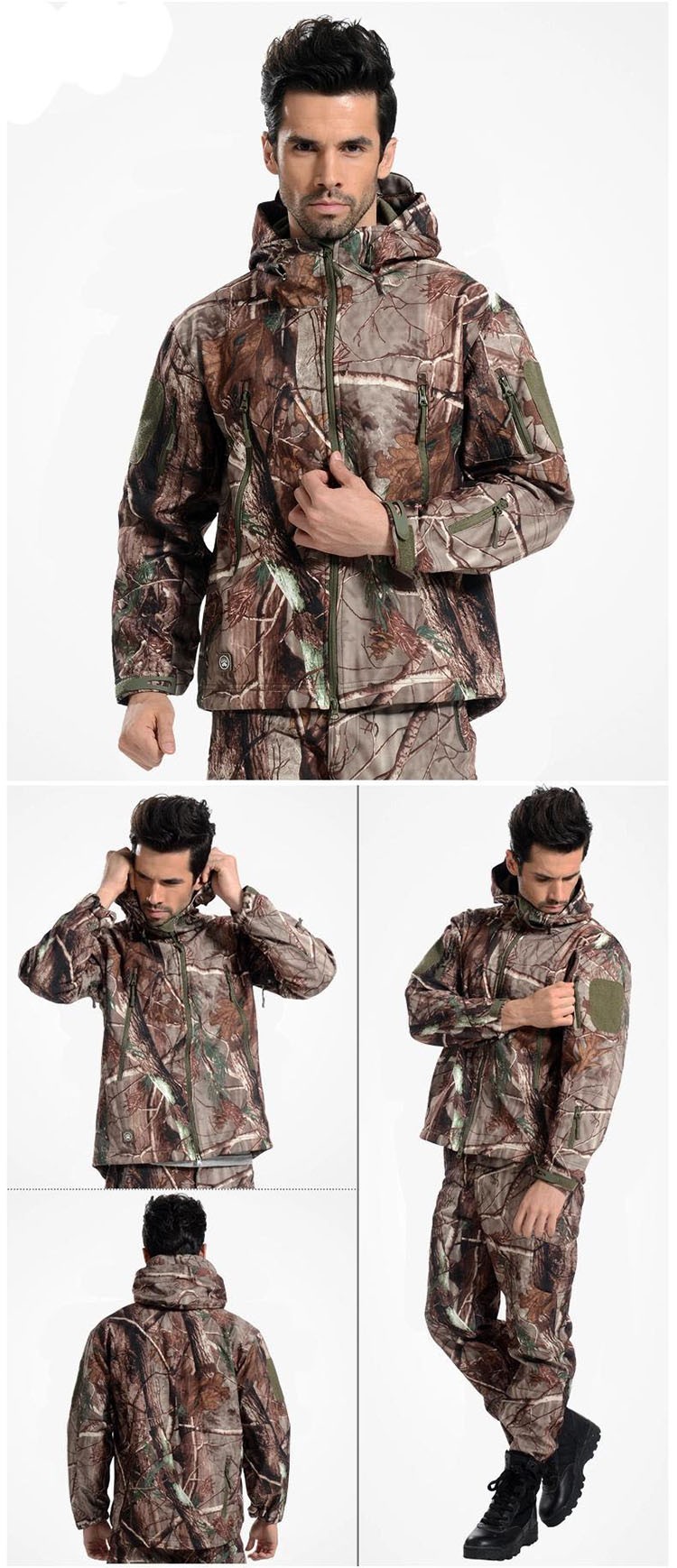 Tactical Jackets Multicolor High quality Lurker Shark skin Soft Shell TAD V4.0 Outdoor Military Waterproof Sports Army Clothing (34)