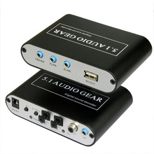 New Digital 5.1 Audio Gear Decoder DTS/AC3 Digital to Analog Decoder LPCM To 5.1 Analog Output 2.1 for DVD PC