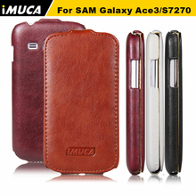 2014 New Case for Samsung Galaxy Ace 3 S7270 S7272 PU Leather Vertical Flip Cover Mobile Phone Bag Free Shipping
