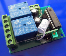 DC12V 2CH RF wireless remote control switch system Electro motor positive and negative rotation Momentary Toggle