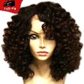 Short Curly Bob Wigs Virgin Brazilian Human Hair Full Lace Bob Wigs Short Curly Glueless Human