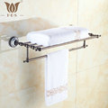 RBP Series Roman Bronze Towel Rack Porcelain Base Wall Mounted Bathroom Accessories Towel Shelf With Towel