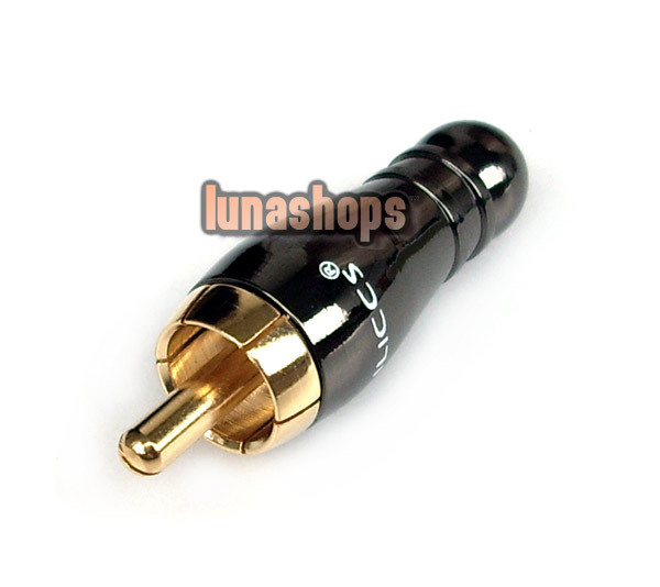 Bowling Shape Diameter 4.3mm Pailiccs Plug Audio Cable Connector RCA male adapter