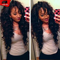 Glueless Virgin Hair Lace Front Human Hair Wigs Deep Wave With Natural Hairline Brazilian Full Lace