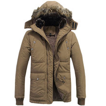 Free shipping 2015 New arrive large size M 4XL thick winter coat men s fashion added