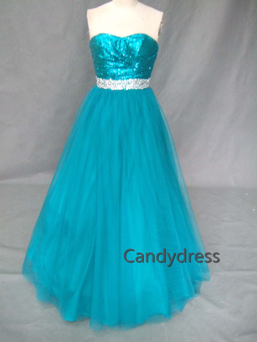 teal blue evening gown
