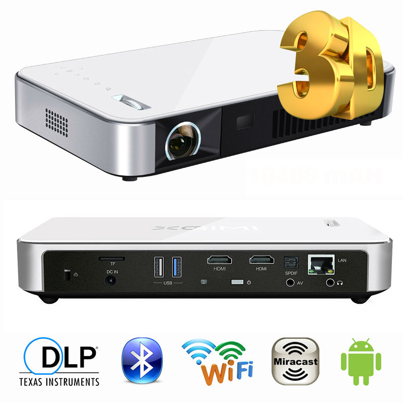 XGIMI Z3+ SLP 1280x800 MINI DLP projector Android 4.4 LAN WIFI Miracast Bluetooth LED Smart 3D