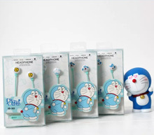 2016 Doraemon In-Ear stereo earphone for Iphone 6s samsung xiaomi LG Huawei HTC cartoon earbuds for kids best gift ID50