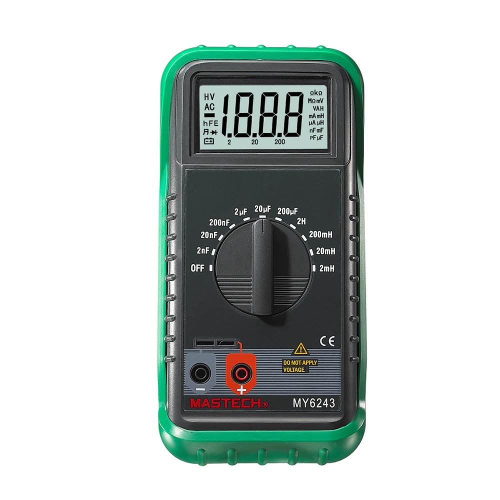 Free Shipping MASTECH MY6243 3 1/2 1999 count digital LC C / L Meter inductance capacitance tester