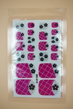 MD015 2015 New Fashion Beauty Product Toe Nail Art Foil Stickers Purple Glitter Candy Cake Manicure