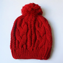 2016 Autumn Winter Hot New Knitting Hedging Cold Cap Top Unisex Warm Fashion Design Hairball Solid