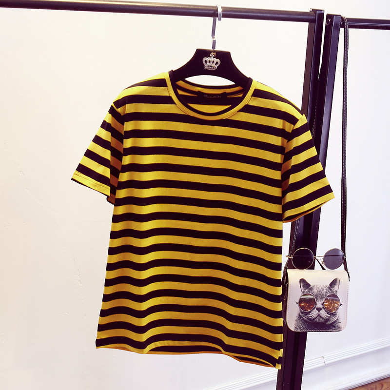 cartoon characters with yellow and black striped shirts