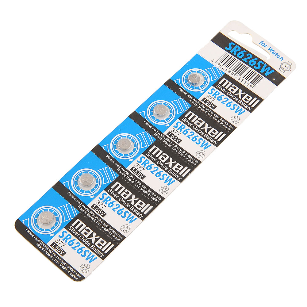 5X Lot 5pcs Maxell SR626SW 377 SR66 Silver Oxide Alkaline Battery button For Watch High Quality