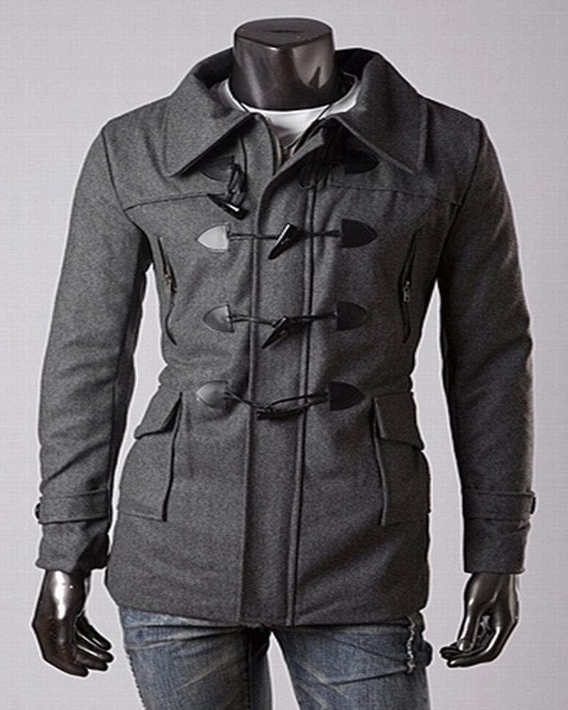 Fashion 2015 Winter Autumn Long Sleeves Trench Coat Men Brand Overcoat Men Cotton Slim Warm Men Trench Coat