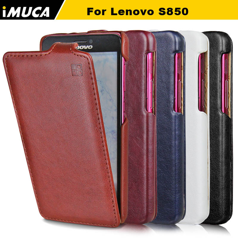 Lenovo S850 case 100 original leather case for Lenovo S850 Vertical Flip Cover Mobile Phone Bags
