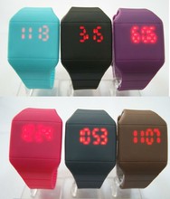 Hot Free shipping new fashion high quality waterproof the touch LED wrist table Men Women sports