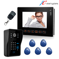 Luxury 9 TFT screen door intercom RFID doorbell camera video porteiro door phone wired door camera