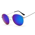 Round sunglasses women and men 2016 stainless frame polarized glasses mirror UV400 classic brand designer eyewear
