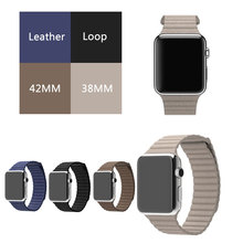 Leather Loop Band for Apple Watch Watchband Strap,Wrist Band for iwatch 42MM 38MM