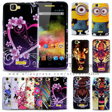 New arrievd flowers tiger pattern soft TPU cellphone case cover for Explay fresh phone bag with