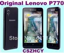 Original Lenovo P770 Unlocked MTK6577 Cell phone Dual SIM Dual Core Mobile Phone 4.5”inch IPS WIFI  5mp DHL EMS Free shinpping