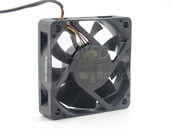 AVC DA06015B12M 60*60*15 Mm DC 12V 0.18A 3-pin Axial Server Inverter T –  COOLINGFANSTORE