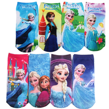 6Pair/lot 3D Printing Cartoon Pattern Cotton Children’s Girls Boys Socks Baby Kids Socks 20 Kind Of Style Suitable For 2-10 Year