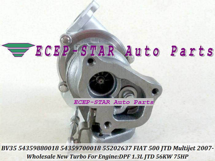 KP35 BV35 54359880018 54359700018 55202637 Turbo Turbocharger For FIAT Commercial Vehicle 500 2005-2007 DPF SJTD 1.25L1.3L 56KW 75HP (2)