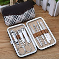 10pcs Manicure Set Pedicure Scissor Tweezer Cuticle Knife Ear pick Nail Clipper Kit Stainless Steel Nail