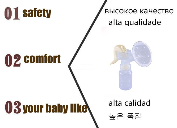 Safety Children Baby Milk Squeezing Pump Manual Breast Pump Back Nipples High Quality Breast Feeding Can Change To Milk Bottle (1)
