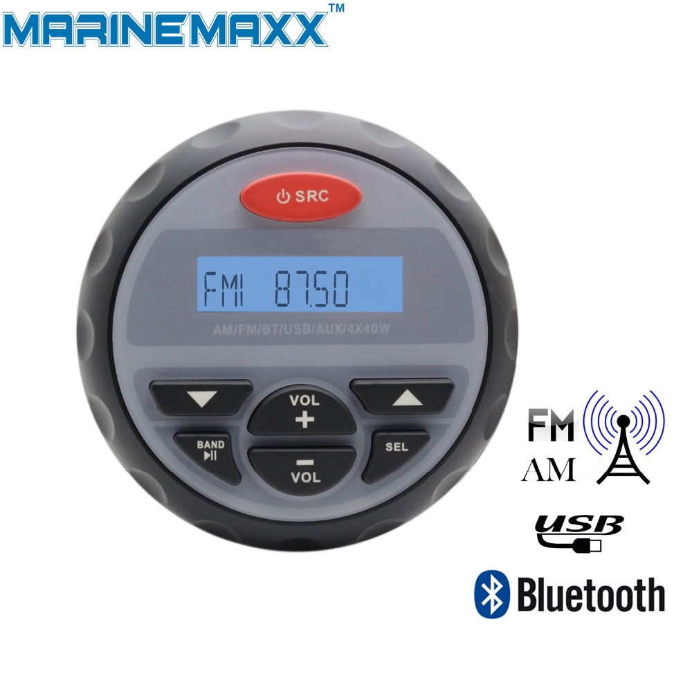 Buy 4"Waterproof Marine Radio Motorcycle Stereo Audio