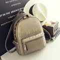 Edgy Rivet Fresh Style Backpack Women Korean Style Fashion Small Bag Daypack Trendy New Designer Knitting