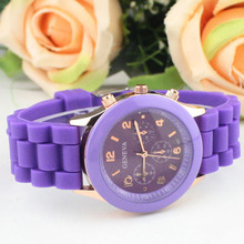 GENEVA Women Quartz Watches Multi Color Silicone Band Fashion Casual Popular Watch for Ladies Simply Sports